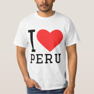 Ik hou van peru t-shirt