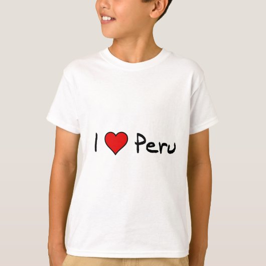 Ik hou van Peru T-shirt (Voorkant)
