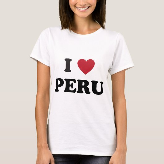 Ik hou van Peru T-shirt (Voorkant)