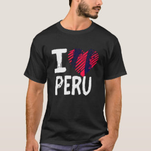 Ik hou van Peru T Shirt Zuid-Amerika Vakantie Souv
