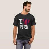 Ik hou van Peru T Shirt Zuid-Amerika Vakantie Souv (Voorkant volledig)