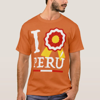 Ik hou van Peru Te Amo Peru Escarapela T-shirt