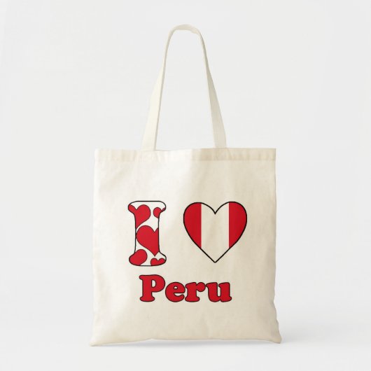 Ik hou van Peru Tote Bag (Voorkant)
