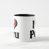Ik hou van Peru-vlag Mok (Midden)