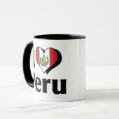 Ik hou van Peru-vlag Mok (Voorkant links)