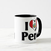 Ik hou van Peru-vlag Mok (Voorkant rechts)