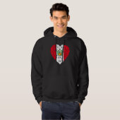 Ik hou van Peru Vlag Peruaans Hoodie (Voorkant volledig)