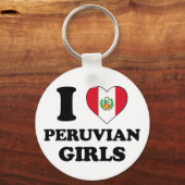 Ik hou van Peruaanse meisjes Sleutelhanger (Voorkant)