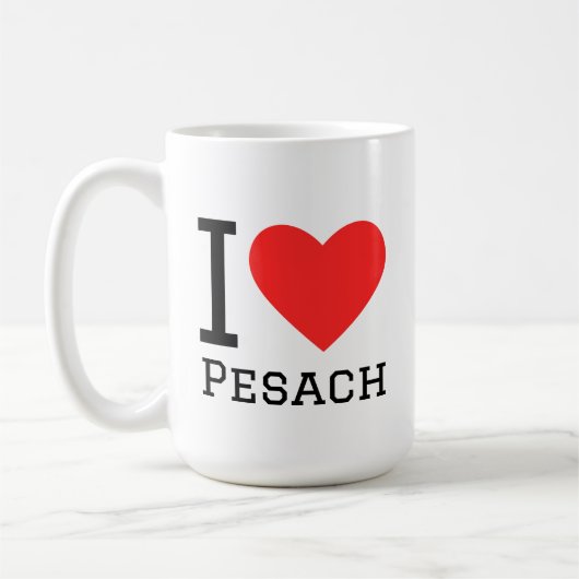 Ik hou van Pesach Koffiemok (Links)