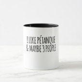 Ik hou van Pétanque en misschien 3 mensen Mok (Midden)