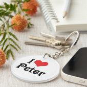 Ik hou van Peter Sleutelhanger (Voorkant Rechts)