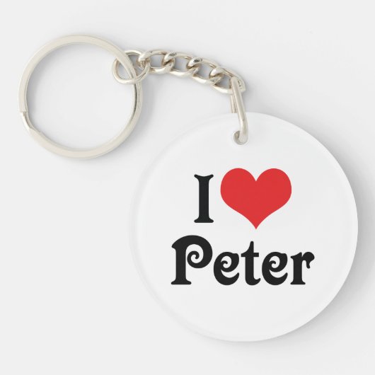 Ik hou van Peter Sleutelhanger (Voorkant)