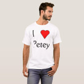 Ik hou van Petey T-shirt (Voorkant volledig)