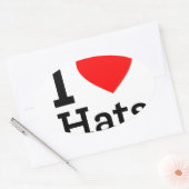 Ik hou van Petten Ovale Sticker (Envelop)