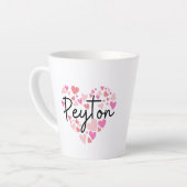 Ik hou van Peyton Latte Mok (Linkerhoek)
