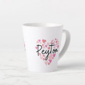 Ik hou van Peyton Latte Mok (Rechterhoek)