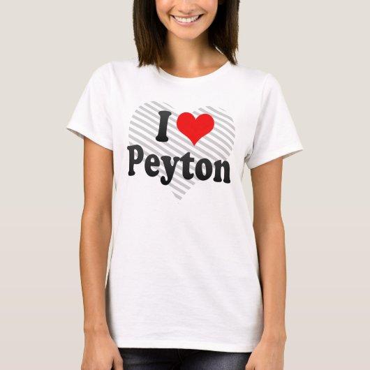 Ik hou van Peyton T-shirt (Voorkant)