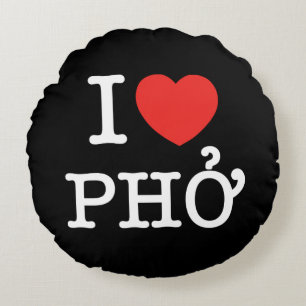 Ik hou van Phở Rond Kussen