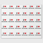 Ik hou van Philadelphia Cadeaupapier (Vlak)