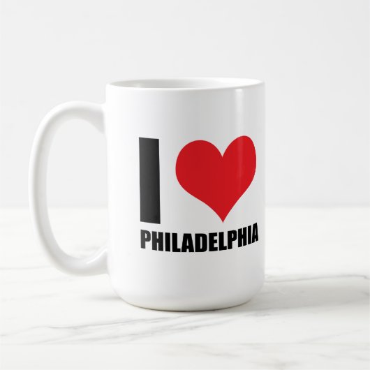 Ik hou van Philadelphia Koffiemok (Links)