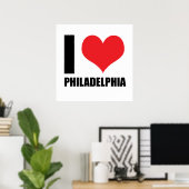 Ik hou van Philadelphia Poster (Thuiskantoor)