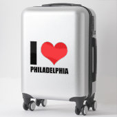 Ik hou van Philadelphia Sticker (Koffer)