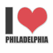 Ik hou van Philadelphia Sticker (Voorkant)