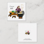 Ik hou van Pho bo (Vietnamese smaak) Vierkante Visitekaartje (Voorkant / Achterkant)