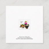 Ik hou van Pho bo (Vietnamese smaak) Vierkante Visitekaartje (Achterkant)