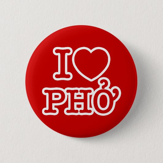Ik hou van Pho Ronde Button 5,7 Cm (Voorkant)