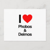 Ik hou van Phobos en Deimos Briefkaart (Voorkant)