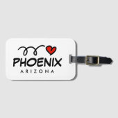 Ik hou van Phoenix Arizona reis bagage labels (Voorkant (horizontaal))