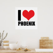 Ik hou van Phoenix Poster (Keuken)