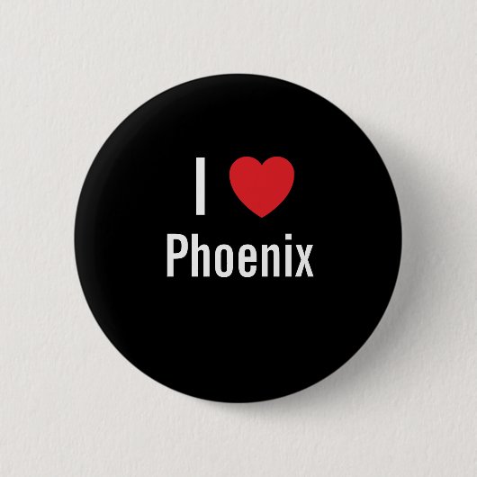 Ik hou van Phoenix Ronde Button 5,7 Cm (Voorkant)