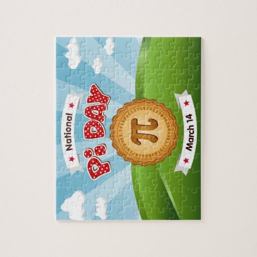 Ik hou van Pi Day puzzel Legpuzzel (Verticaal)
