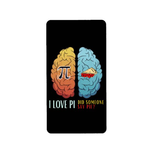Ik hou van Pi... iemand zei Pie Etiket (Voorkant)