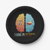 Ik hou van Pi... iemand zei Pie Papieren Bordje (Voorkant)