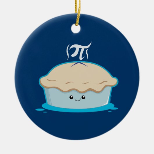 Ik hou van Pi Keramisch Ornament (Voorkant)