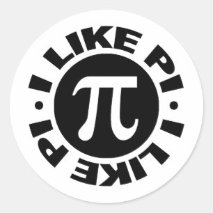 Ik hou van Pi Ronde Sticker