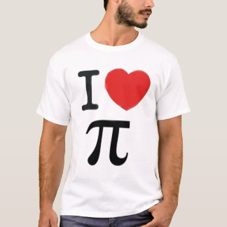 Ik hou van pi t-shirt