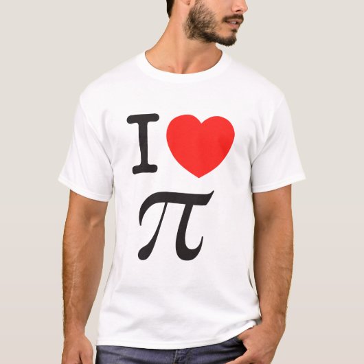 Ik hou van pi t-shirt (Voorkant)