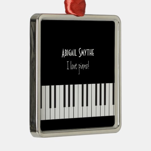 Ik hou van Piano Ornament (Rechts)