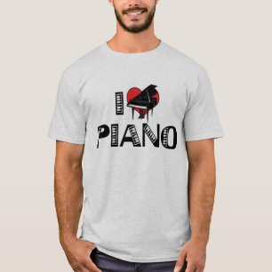 Ik hou van piano T-shirt