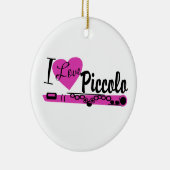 Ik hou van Piccolo Marching Band foto Keramisch Ornament (Rechts)
