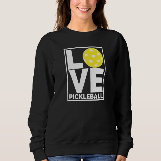 Ik hou van Pickleball Doe Jij Trui (Voorkant)