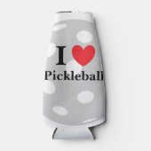 "Ik hou van pickleball" Fles Cooler (Voorkant)