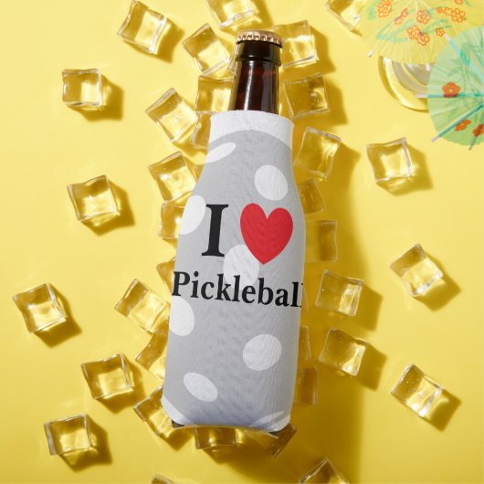 "Ik hou van pickleball" Fles Cooler (Insitu Zomer)
