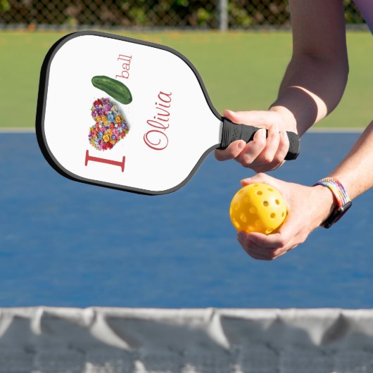 Ik hou van Pickleball gepersonaliseerd Pickleball Paddle (Insitu)