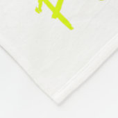 Ik hou van pickleball grappige pickle bal  fleece deken (Hoek)