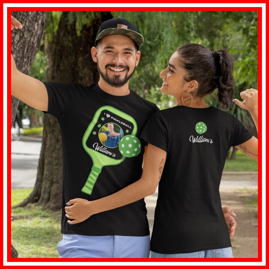 Ik hou van Pickleball Green Paddle Schattigee Spor Tri-Blend Shirt